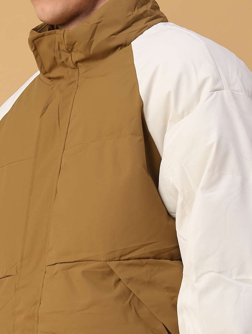 men color block long sleeve lightweight puffer jacket - 22182851 -  Standard Image - 4