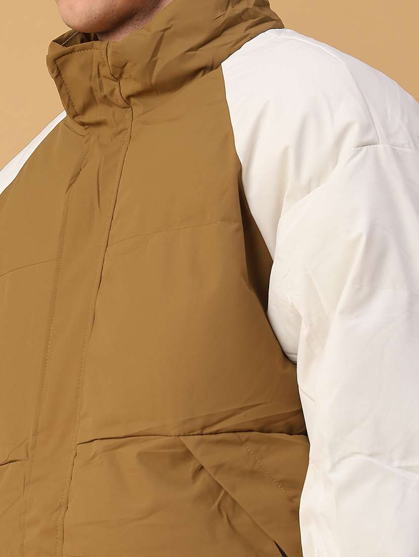 men color block long sleeve lightweight puffer jacket - 22182853 -  Standard Image - 4