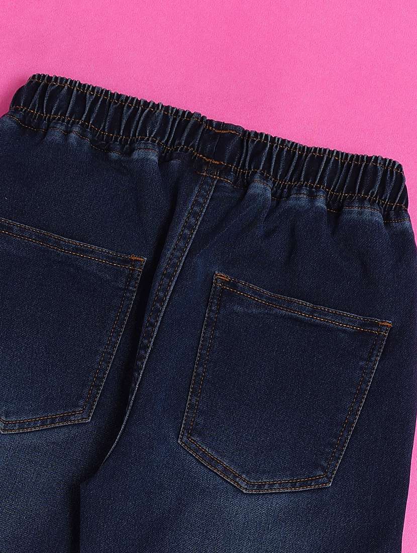 boys solid mid rise denim jogger - 22182860 -  Standard Image - 4