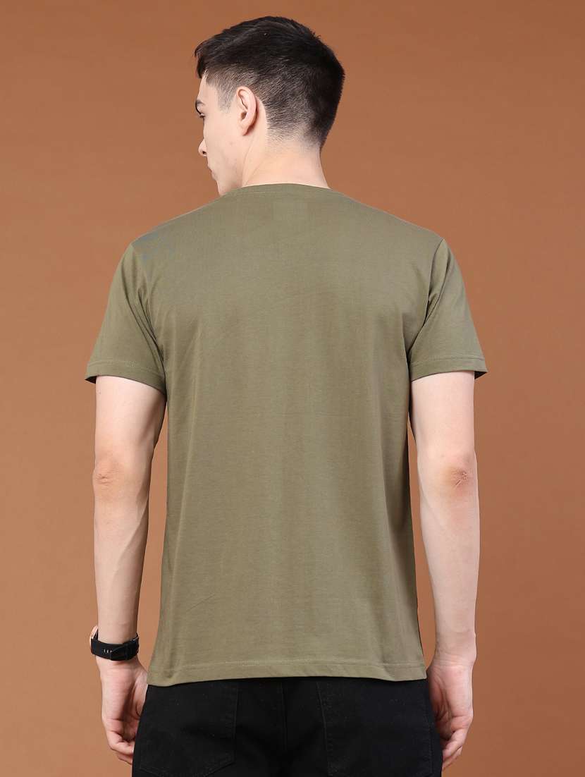 men printed round neck regular t-shirt - 22182944 -  Standard Image - 4