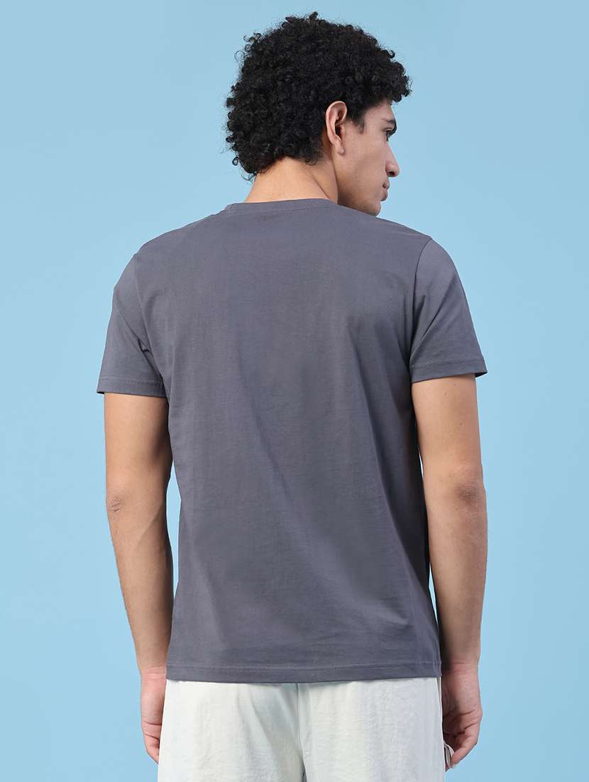 men printed short sleeve slim fit t-shirt - 22183093 -  Standard Image - 4