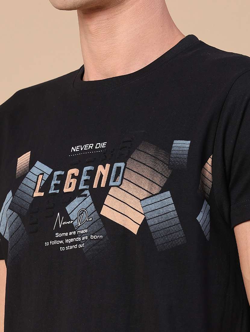 men printed short sleeve slim fit t-shirt - 22183113 -  Standard Image - 1