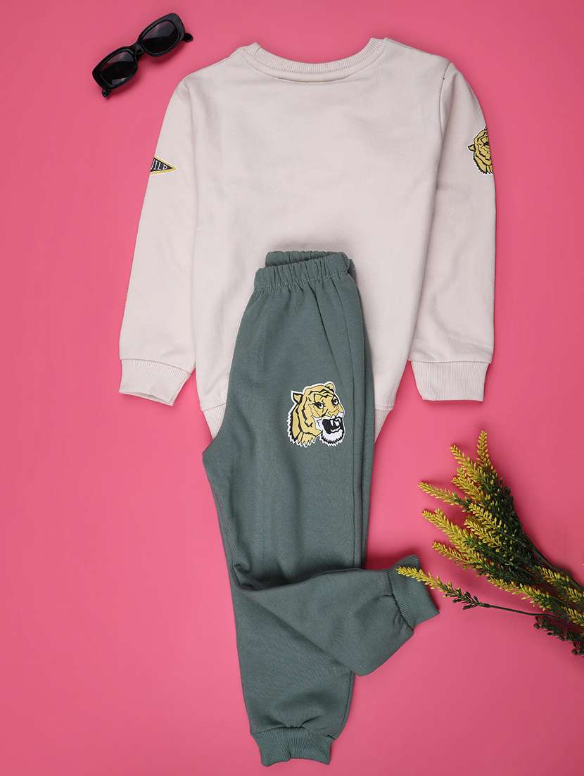 boys printed long sleeve full length co-ord set - 22183202 -  Standard Image - 1