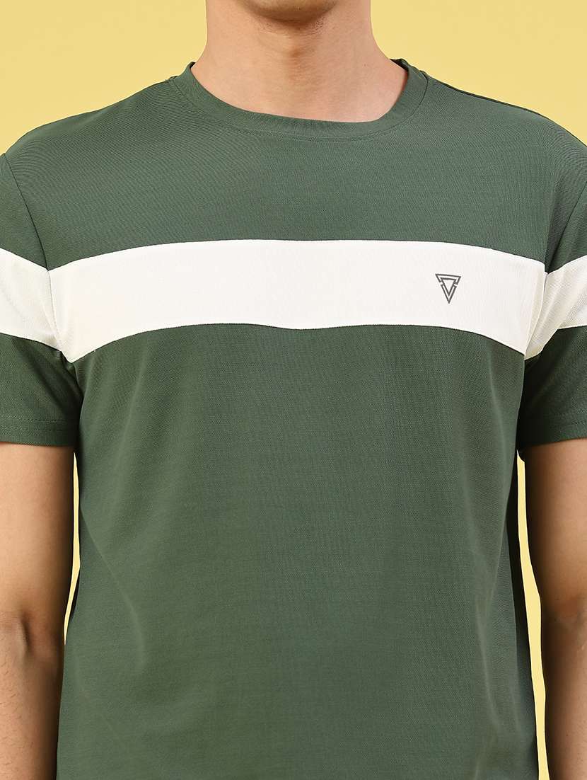 men color block short sleeve t-shirt - 22183222 -  Standard Image - 1