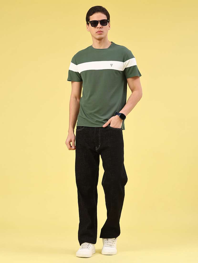 men color block short sleeve t-shirt - 22183222 -  Standard Image - 4