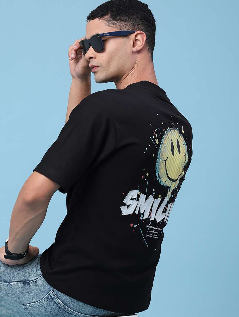 men printed round neck regular t-shirt - 22183227 -  Standard Image - 4