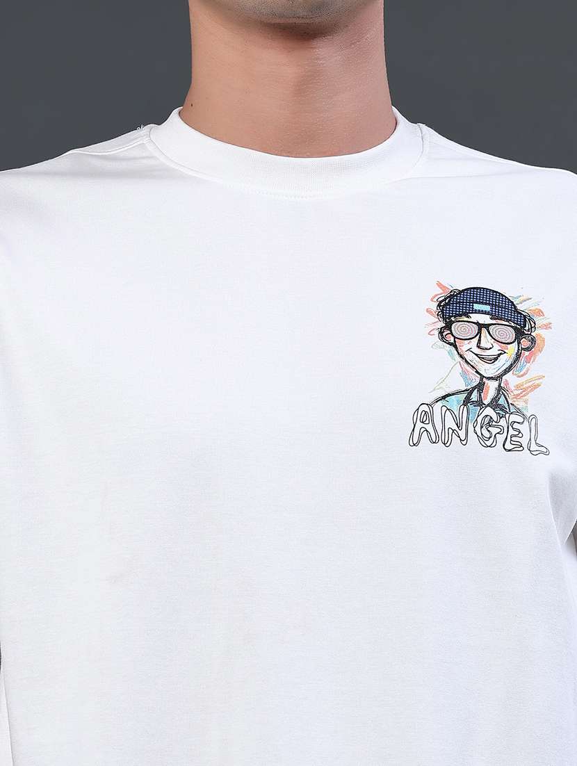 men printed round neck loose fit t-shirt - 22183231 -  Standard Image - 1