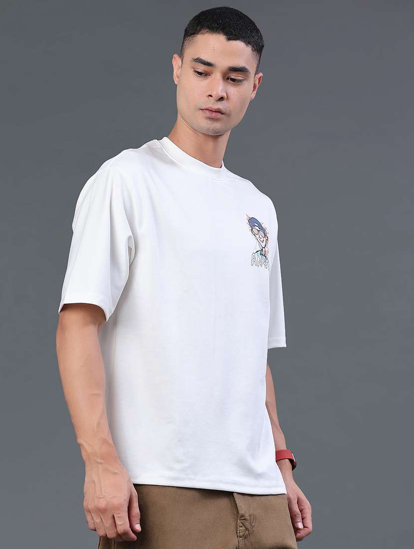 men printed round neck loose fit t-shirt - 22183231 -  Standard Image - 4