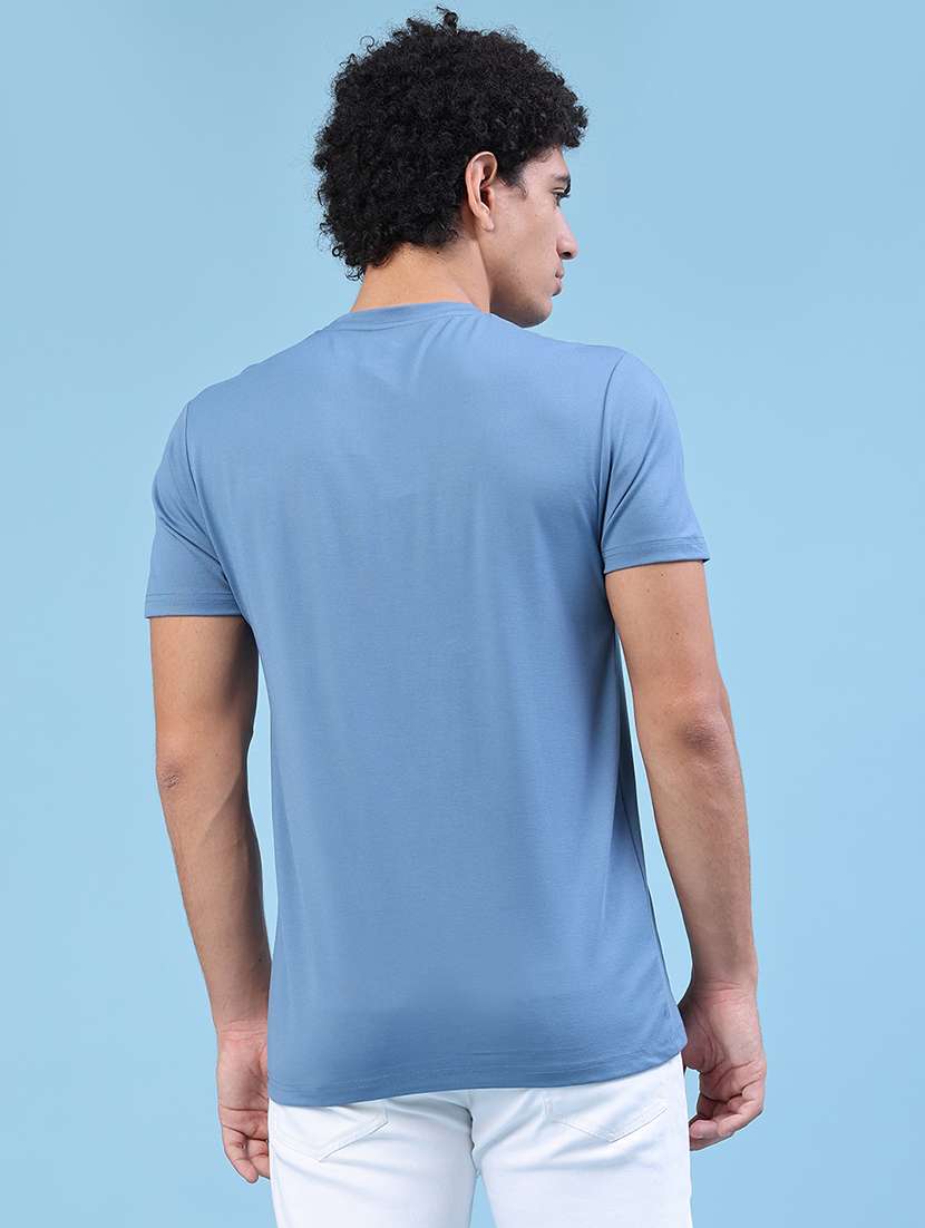 men printed short sleeve slim fit t-shirt - 22183232 -  Standard Image - 4