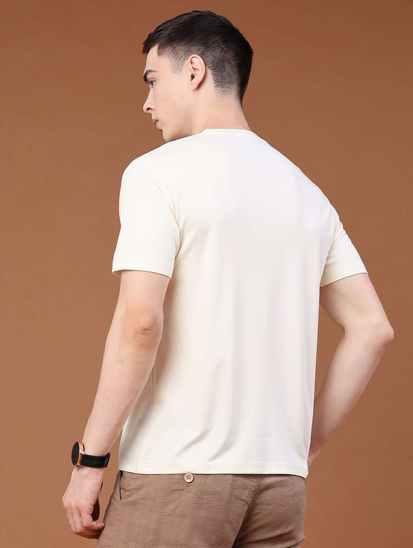men printed round neck regular t-shirt - 22183233 -  Standard Image - 4