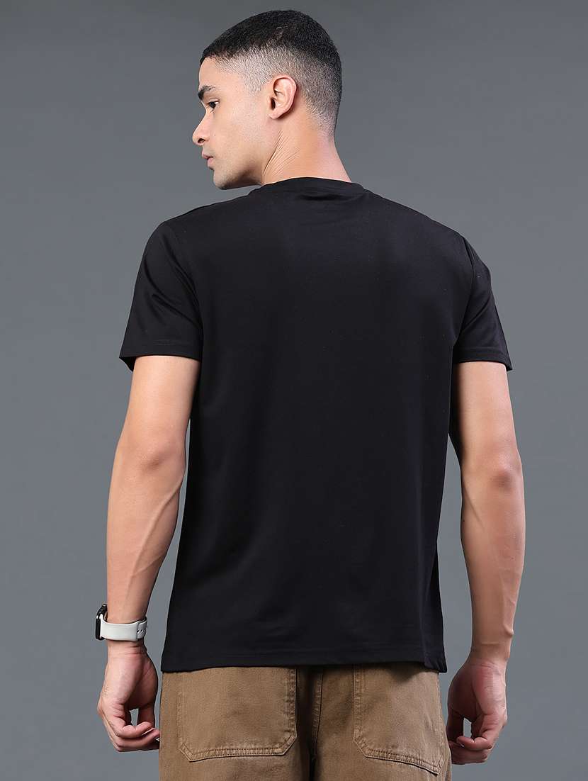 men printed round neck regular t-shirt - 22183235 -  Standard Image - 4