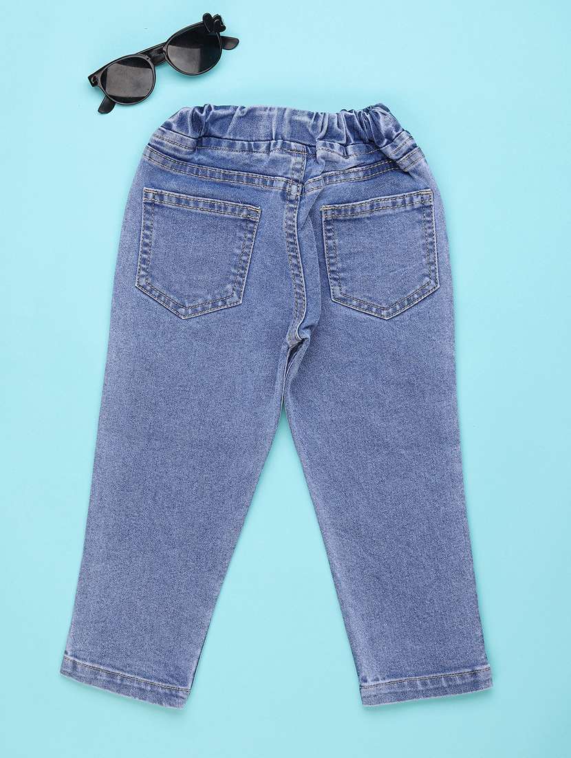 girls solid mid rise straight jean - 22183246 -  Standard Image - 1