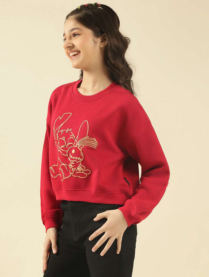 girls printed long sleeve sweatshirt - 22183353 -  Standard Image - 1