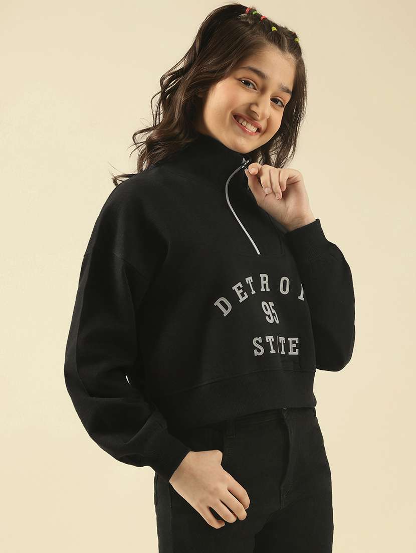 girls printed long sleeve sweatshirt - 22183355 -  Standard Image - 1