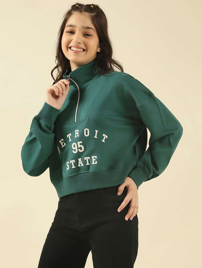 girls printed long sleeve sweatshirt - 22183357 -  Standard Image - 1