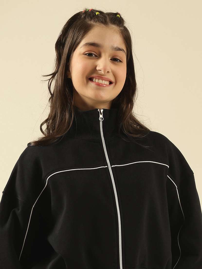 girls solid active wear co-ord set - 22183361 -  Standard Image - 4