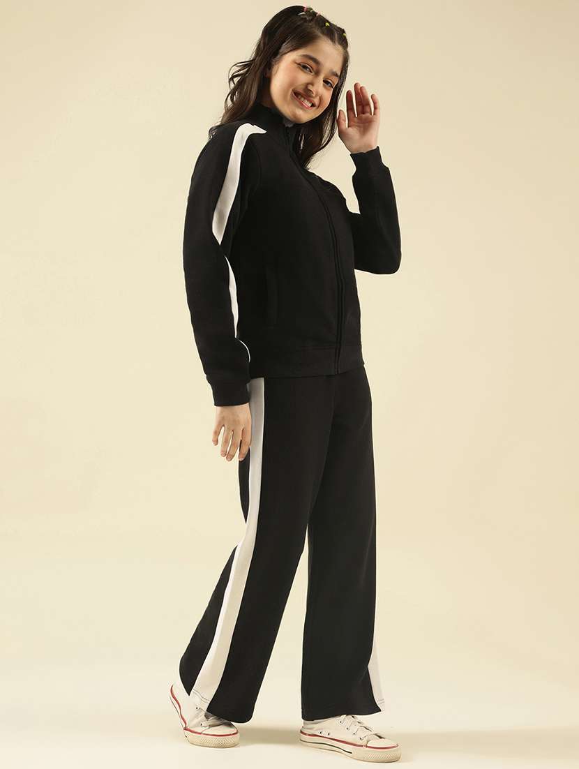 girls solid active wear co-ord set - 22183364 -  Standard Image - 1