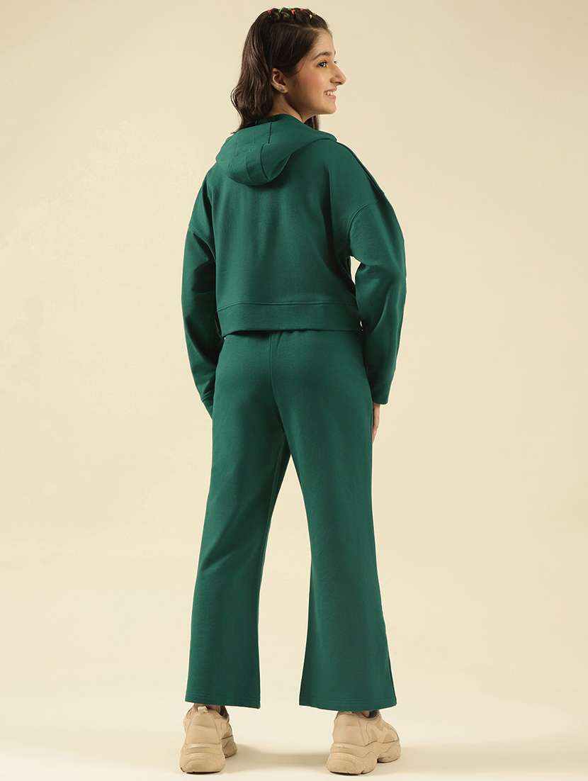 girls solid active wear co-ord set - 22183370 -  Standard Image - 4