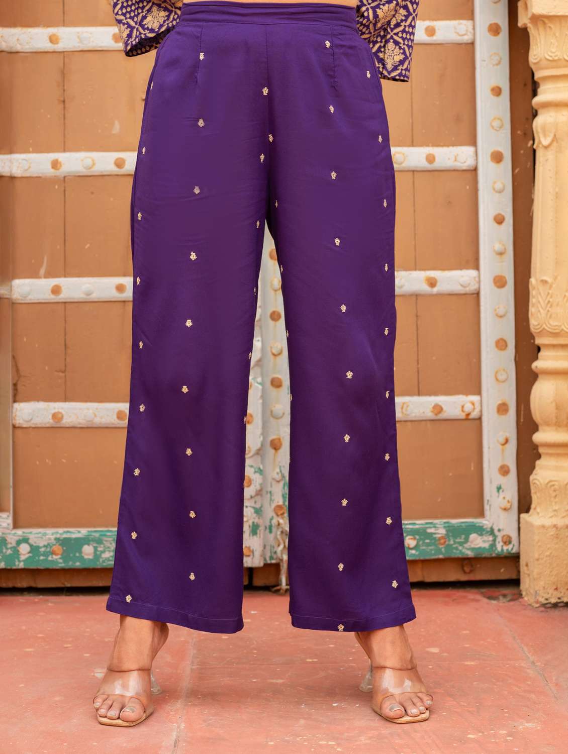 women printed long sleeve kurta pant set - 22183386 -  Standard Image - 4