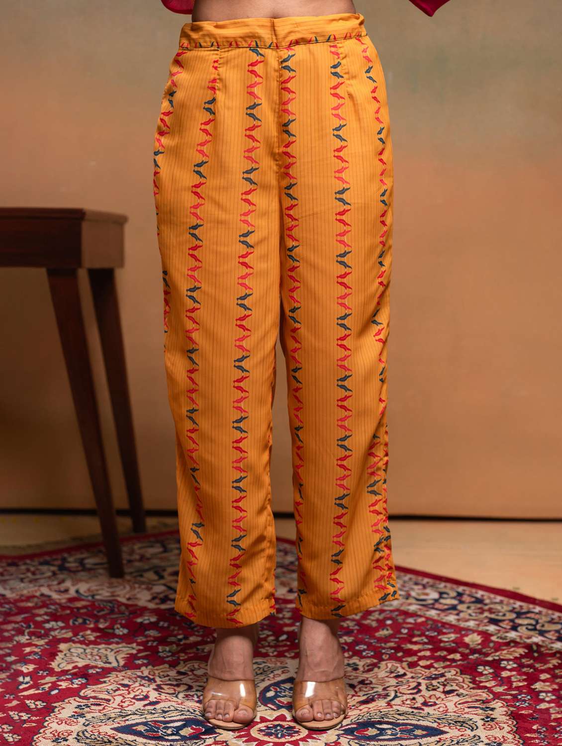 women printed three quarter sleeve kurta pant with dupatta set - 22183389 -  Standard Image - 4