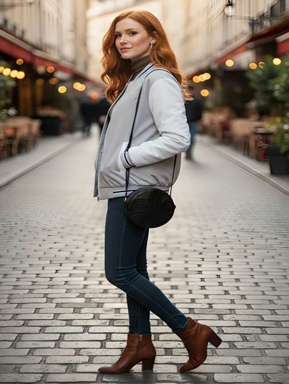 women color blocked long sleeve varsity jacket - 22183633 -  Standard Image - 1