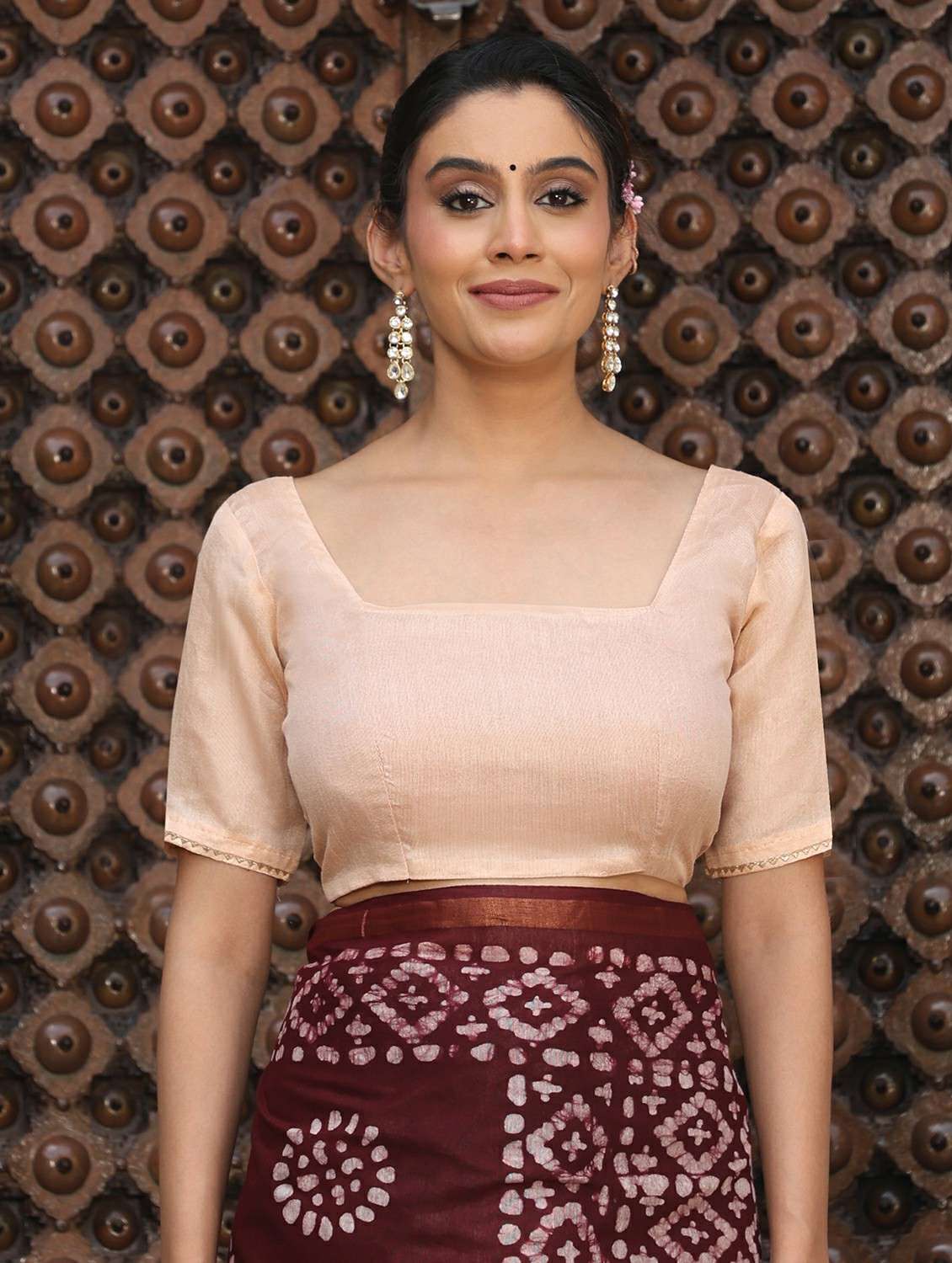 women batik printed saree with blouse - 22183722 -  Standard Image - 6