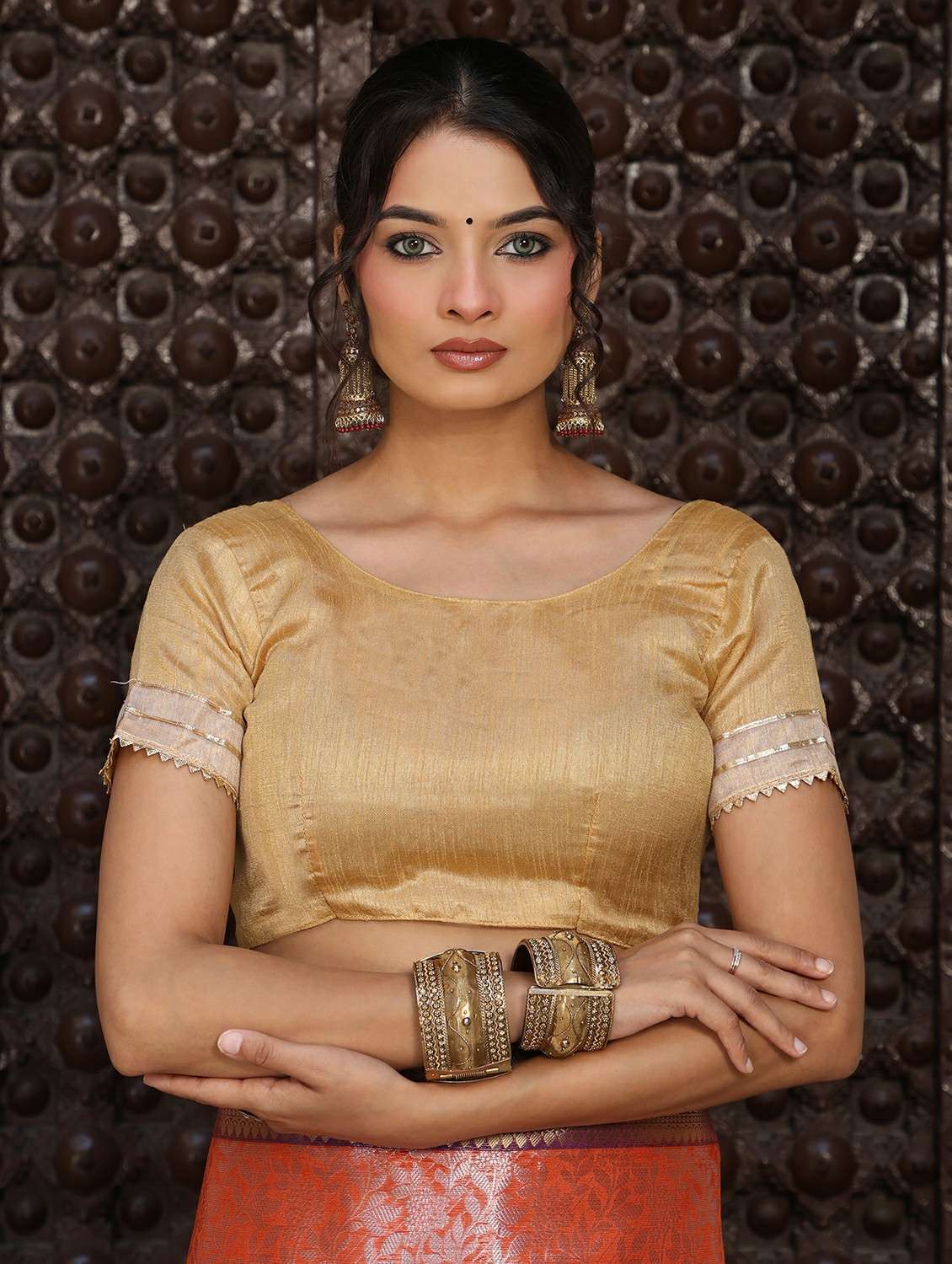 women self design banarasi saree with blouse - 22183733 -  Standard Image - 6