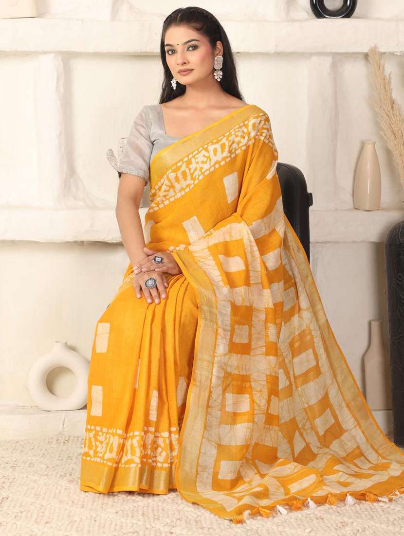 women batik printed saree with blouse - 22183759 -  Standard Image - 1