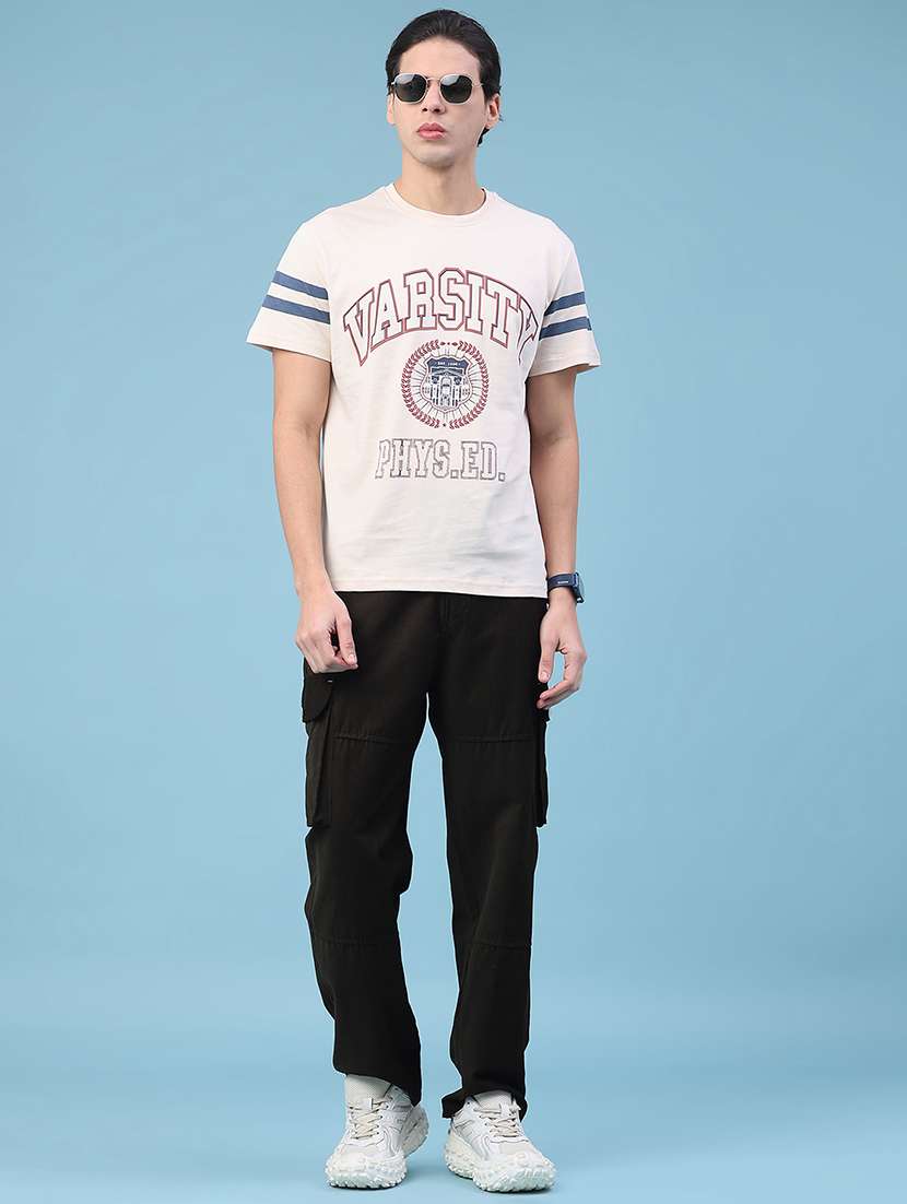 men solid mid rise cargo - 22183841 -  Standard Image - 4