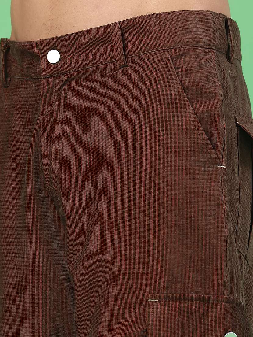 men textured mid rise relaxed fit cargo - 22183844 -  Standard Image - 1