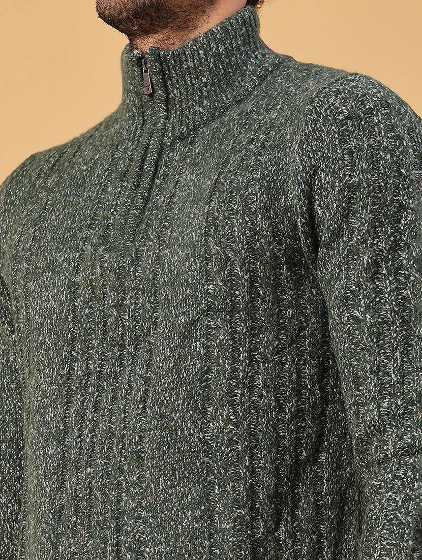 men self design long sleeve regular fit pullover - 22183942 -  Standard Image - 4