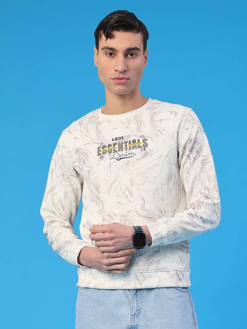 men round neck long sleeve sweatshirt - 22183984 -  Standard Image - 1