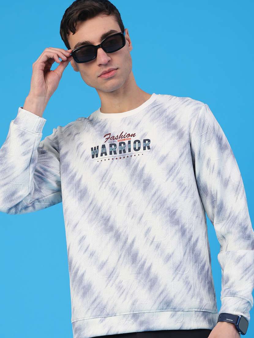 men round neck long sleeve sweatshirt