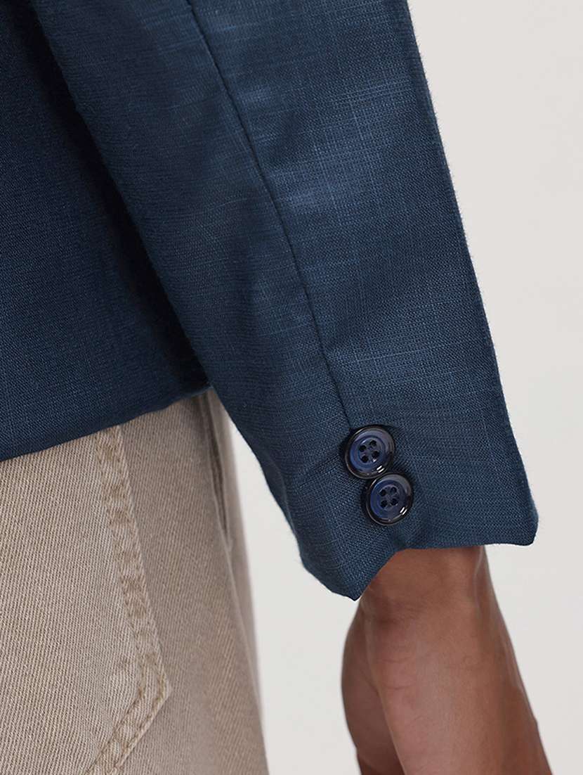 women solid long sleeve single breasted blazer - 22184206 -  Standard Image - 6