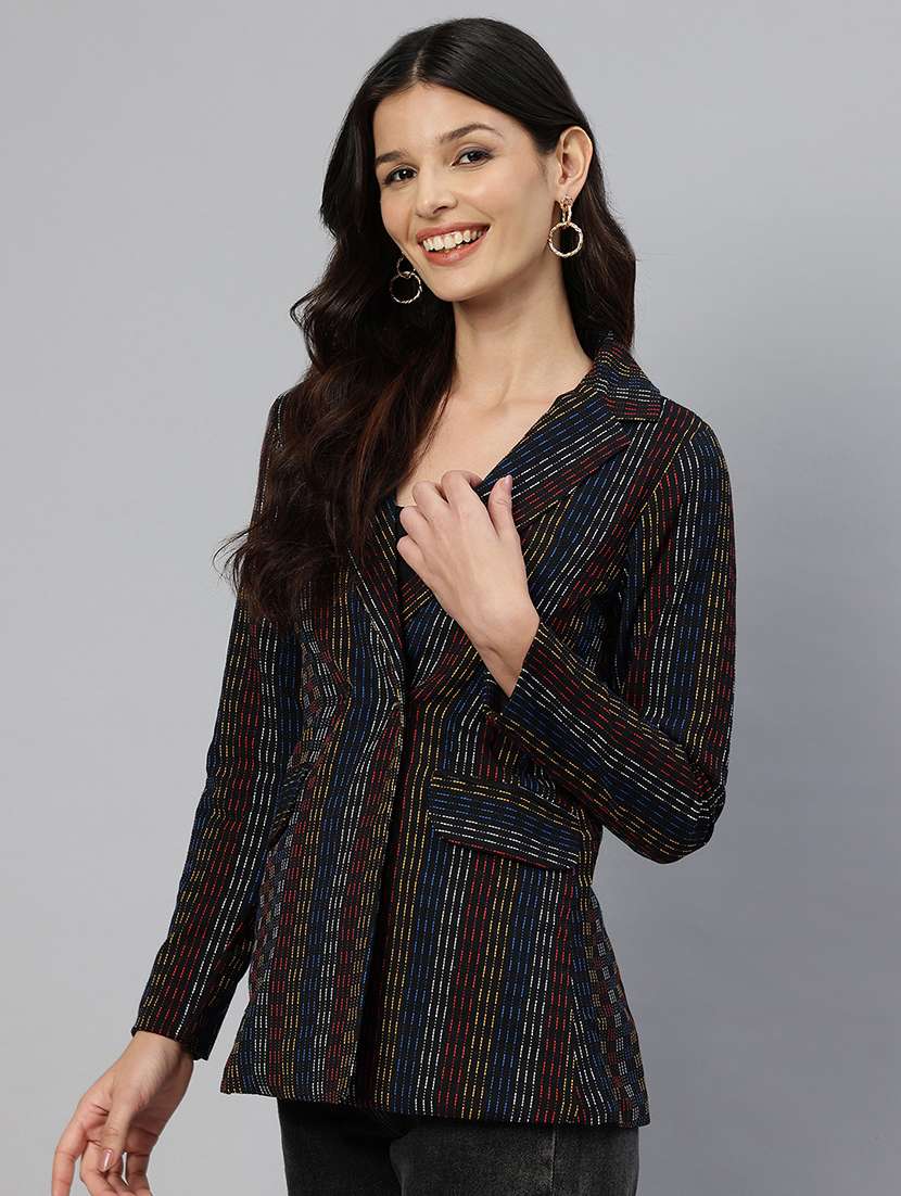 women long sleeve double breasted blazer - 22184219 -  Standard Image - 1