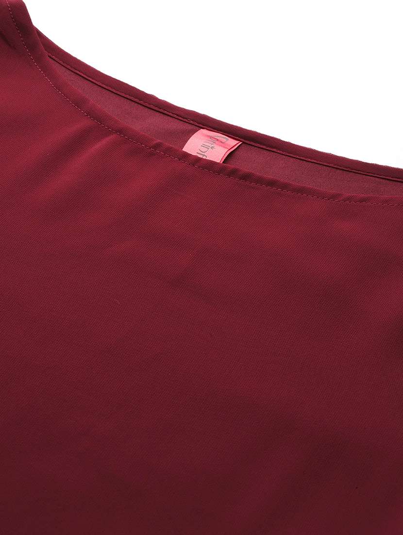 women three quarter sleeve regular fit ethnic co-ord set - 22184235 -  Standard Image - 4