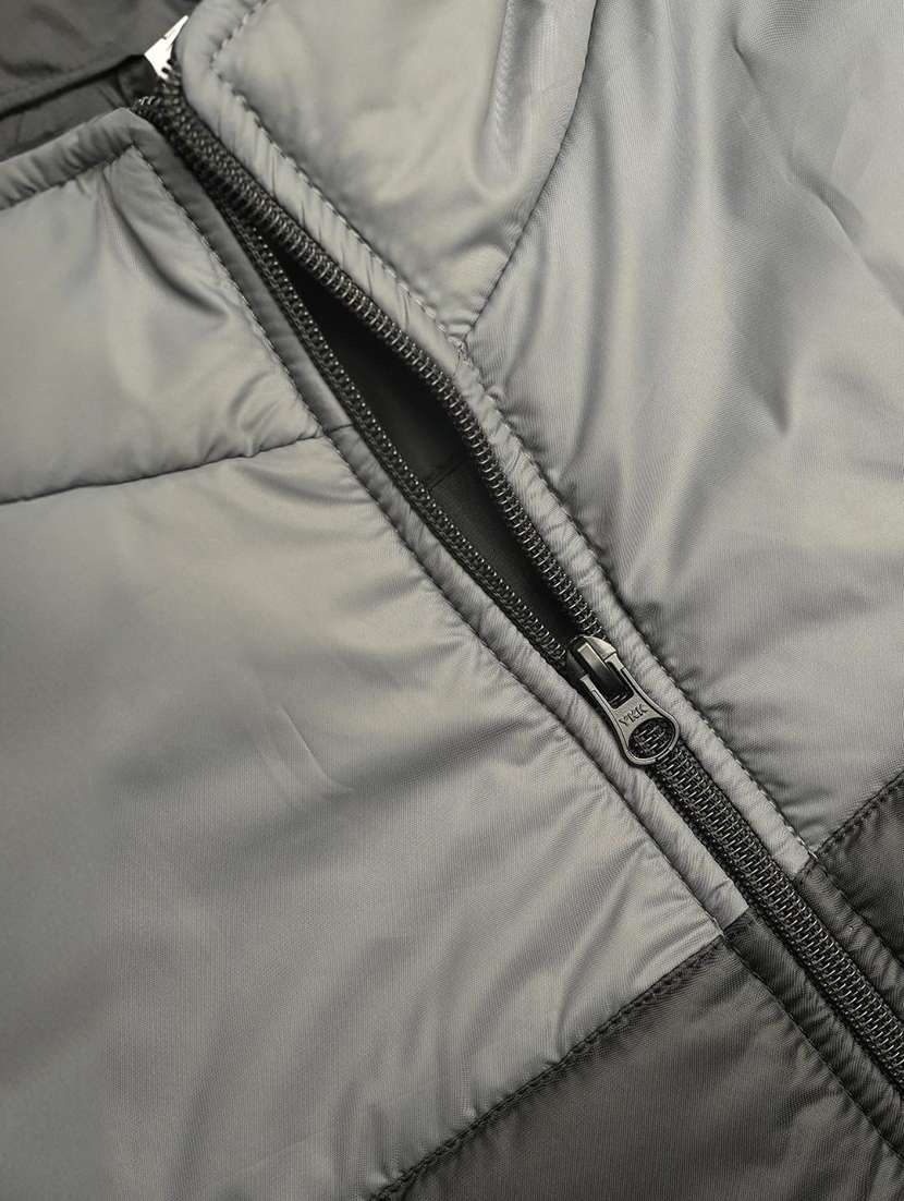 men color block long sleeve puffer jacket - 22184256 -  Standard Image - 4