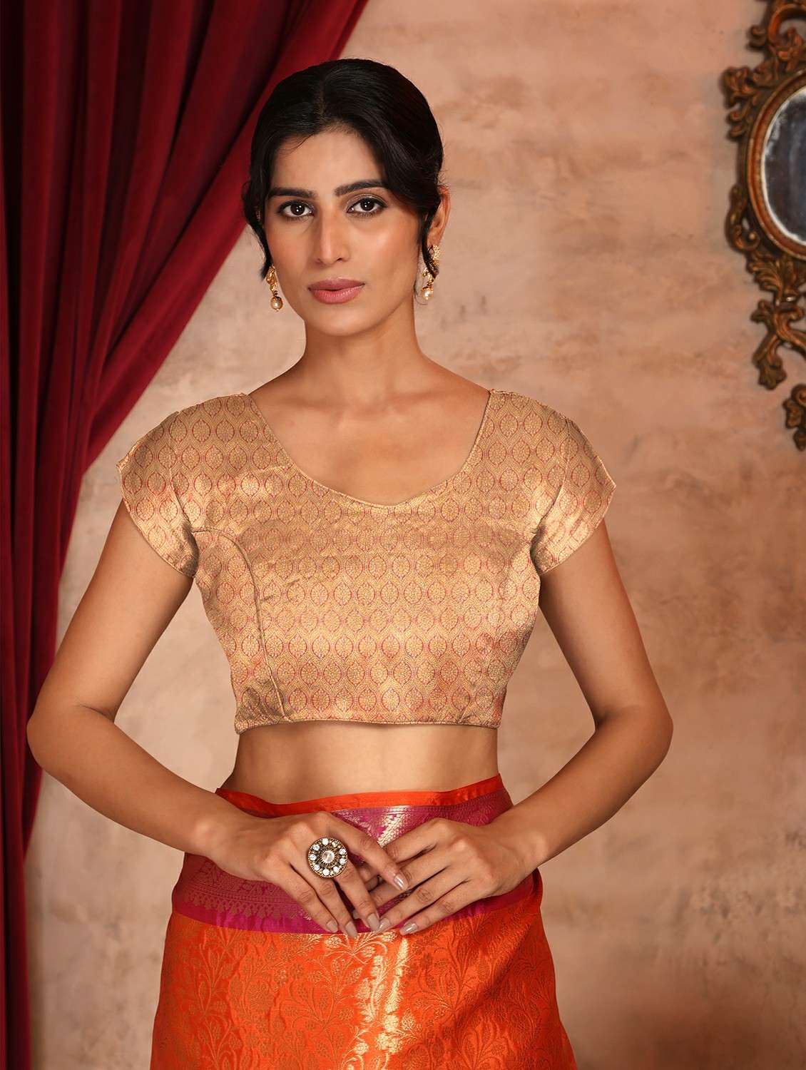 women self design banarasi saree with blouse - 22184306 -  Standard Image - 6