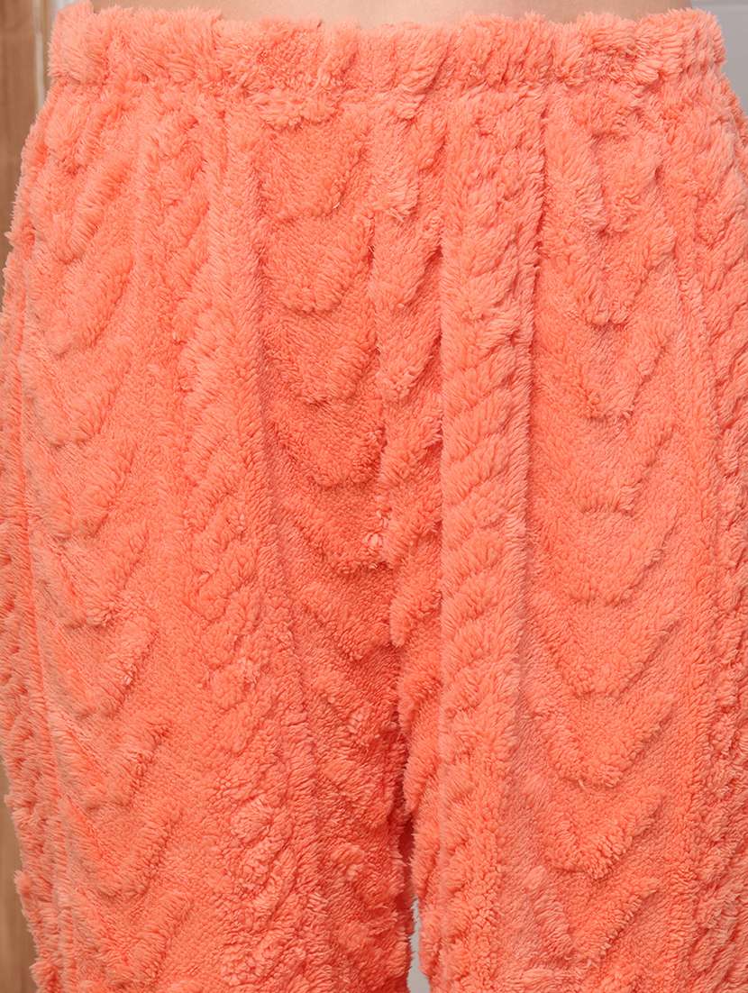 women solid hooded nightwear pyjama set - 22184398 -  Standard Image - 4