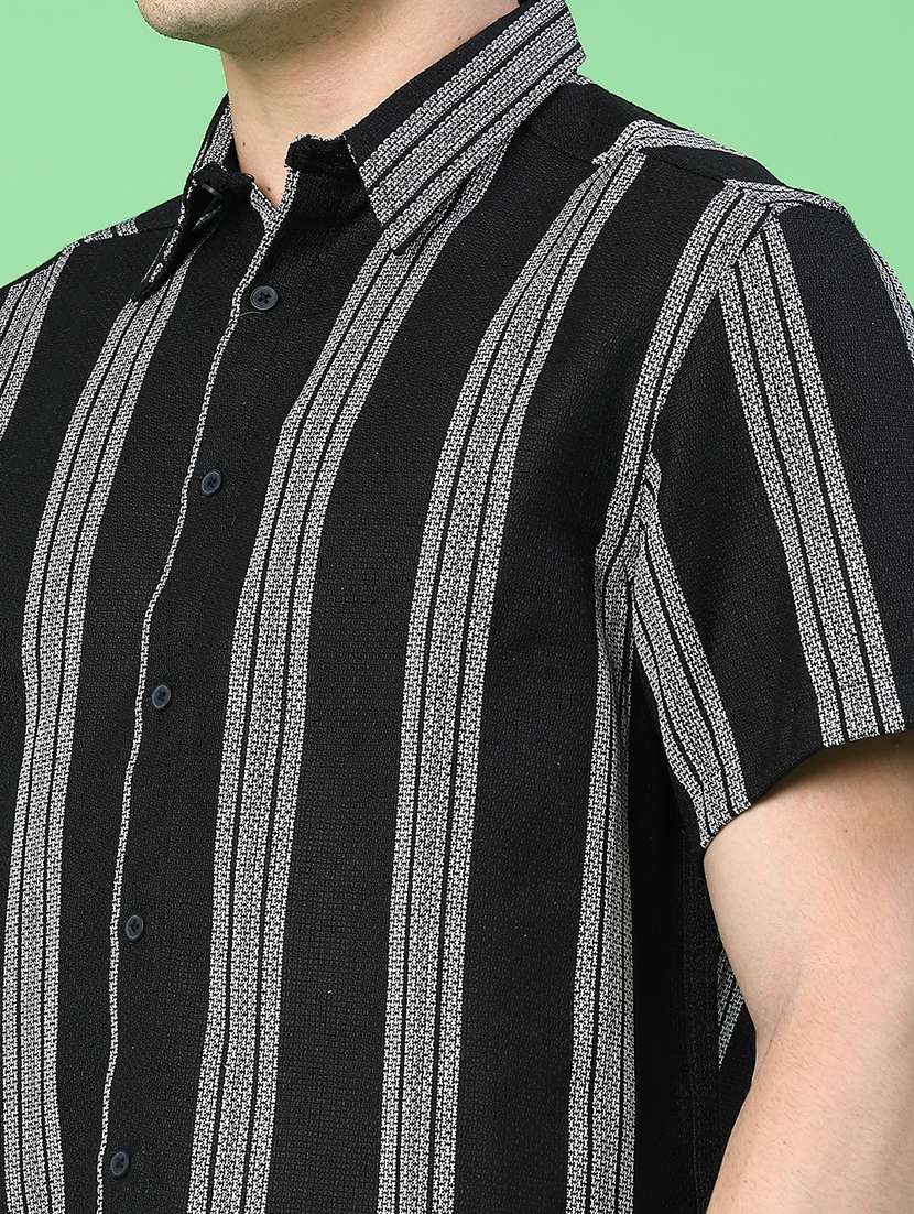 men black cotton casual shirt - 22184476 -  Standard Image - 1