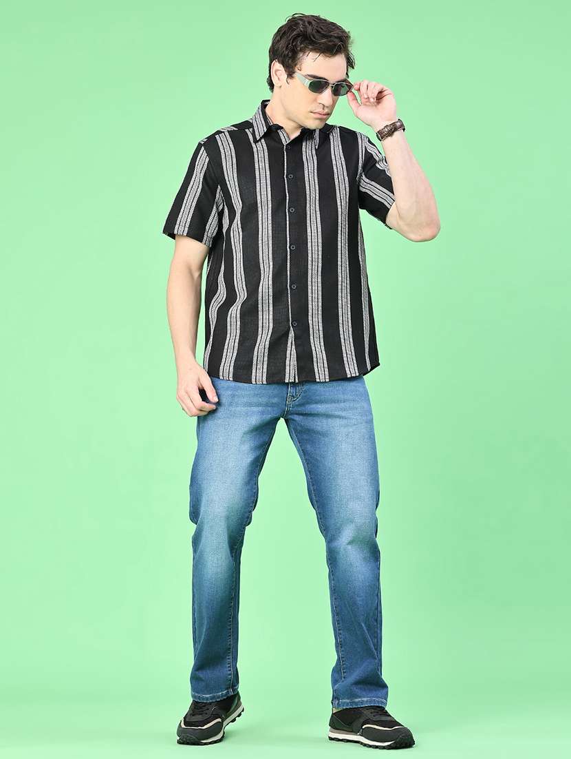 men black cotton casual shirt - 22184476 -  Standard Image - 4
