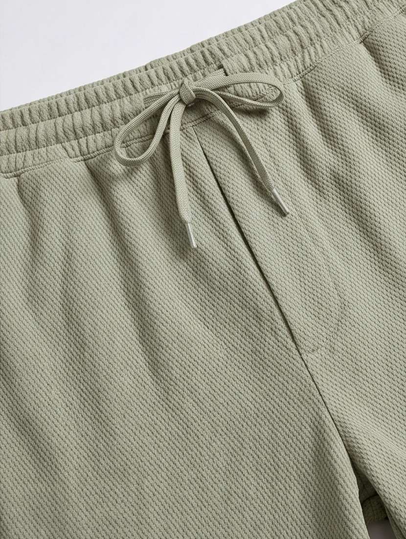 men solid mid rise full length track pant - 22184481 -  Standard Image - 1