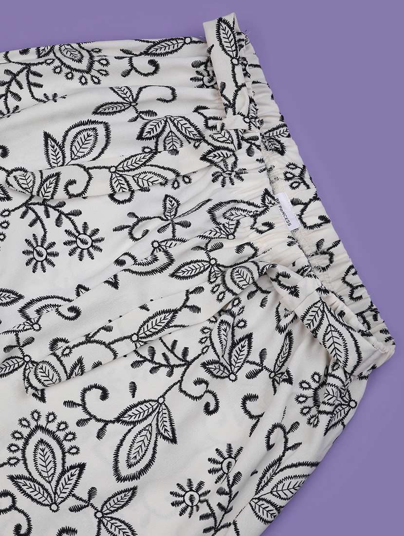 girls printed mid rise pyjama - 22184547 -  Standard Image - 1