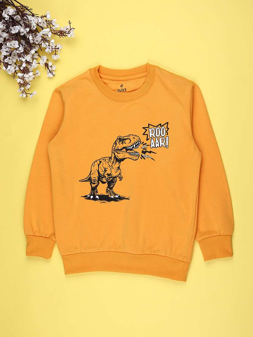 boys front print long sleeve sweatshirt