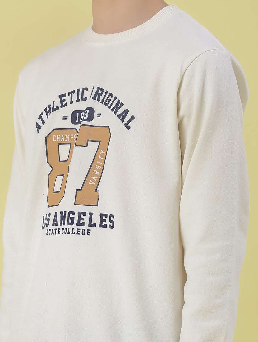 men front print long sleeve regular fit sweatshirt - 22184633 -  Standard Image - 4