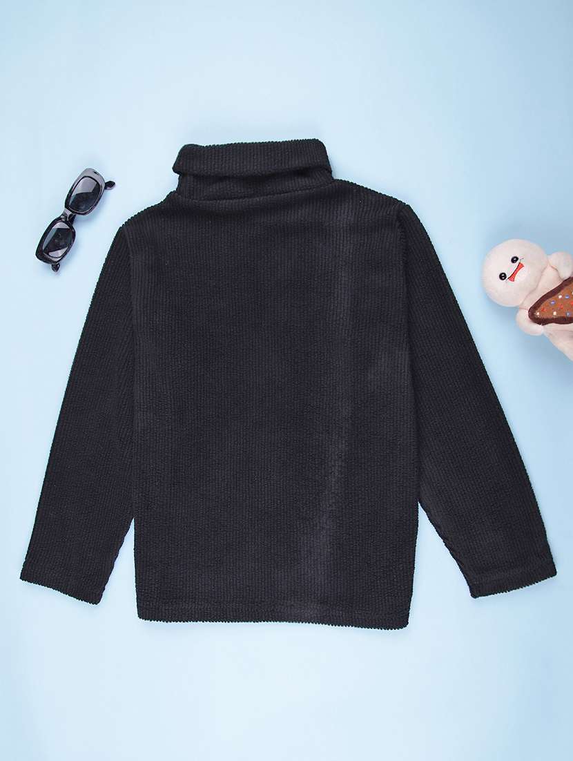 Boys Solid Long Sleeve Turtle Neck Sweater - 22184646 -  Standard Image - 1
