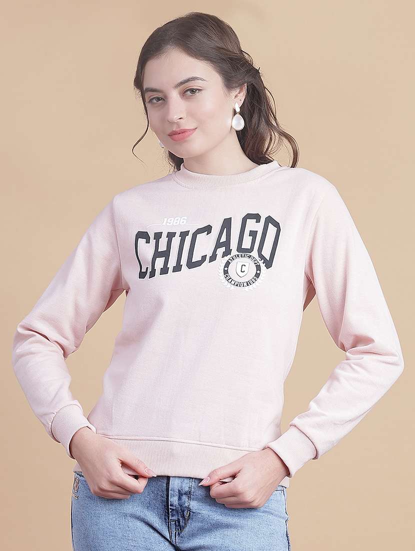 women printed long sleeve sweatshirt - 22184649 -  Standard Image - 1