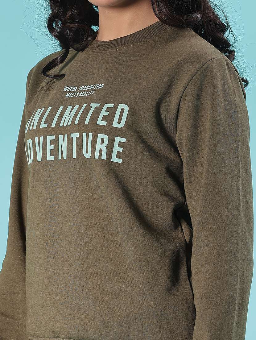 women printed long sleeve sweatshirt - 22184653 -  Standard Image - 4