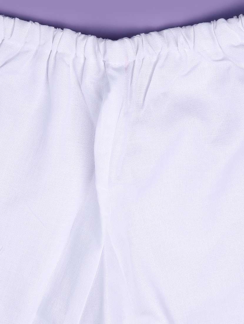 boys embroidered kurta and pyjama set - 22184662 -  Standard Image - 4