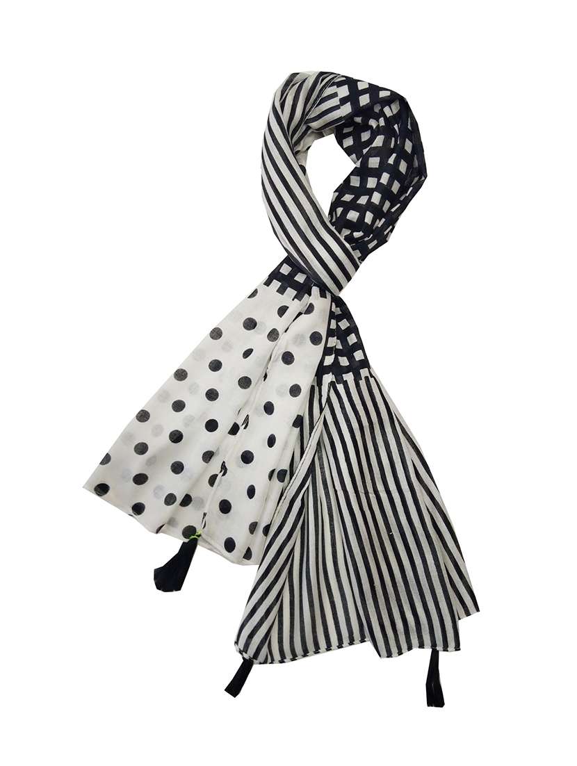 women printed chiffon stole - 22184790 -  Standard Image - 1